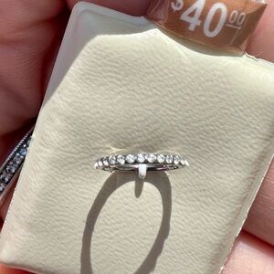 Titanium Silver Hinged Hoop